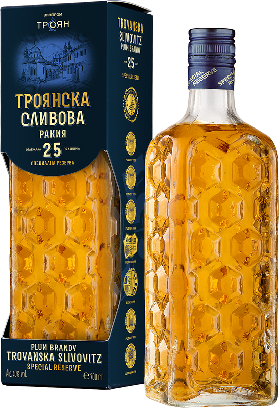 Троянска Сливова Ракия - Специална резерва 25 год.